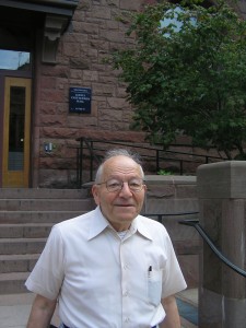 Herb Winer outside the lab.